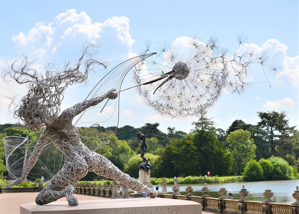 Dandelion sculpture
